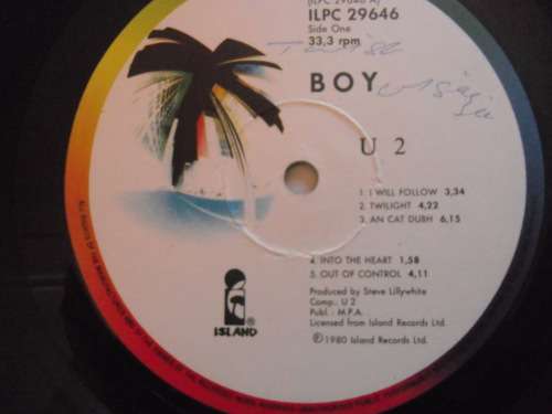 RARE!!! U2 - BOY VINYL, LP, RECORD